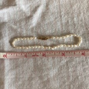 Freshwater pearl dainty bracelet real pearls